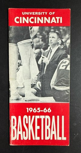 1965 66 University of Cincinnati Bearcats Basketball Media Yearbook Guide Nice