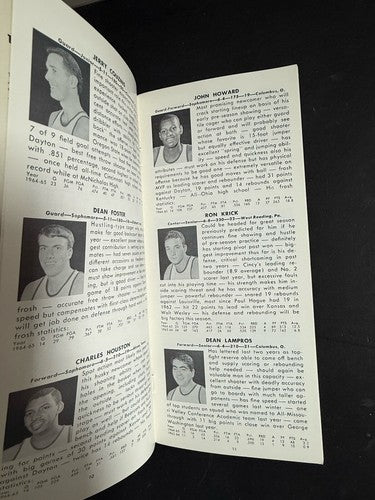 1965 66 University of Cincinnati Bearcats Basketball Media Yearbook Guide Nice