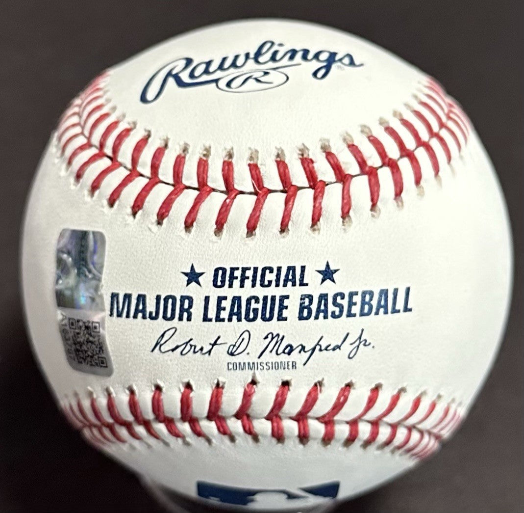 Ben Rice Signed Official MLB Baseball NY Yankees Uncle Ben Autograph Steiner COA