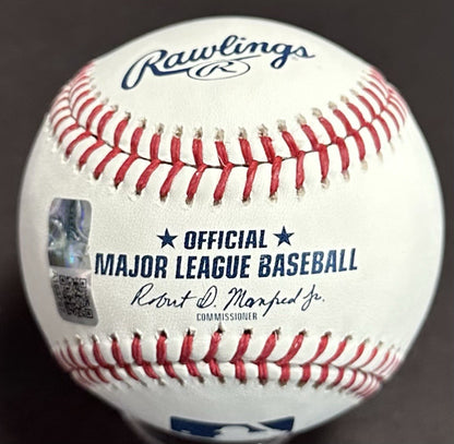 Ben Rice Signed Official MLB Baseball NY Yankees Uncle Ben Autograph Steiner COA