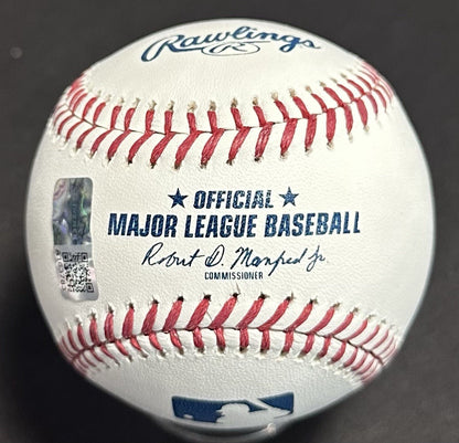 Ben Rice Signed Official MLB Baseball Yankees Ivy League Autograph Steiner COA