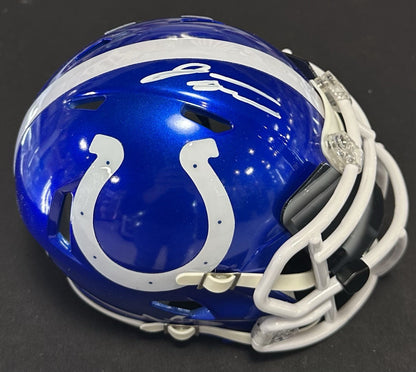 Jonathan Taylor Signed Colts Flash Alternate Speed Mini Helmet Auto Fanatics COA