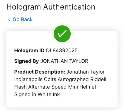 Jonathan Taylor Signed Colts Flash Alternate Speed Mini Helmet Auto Fanatics COA