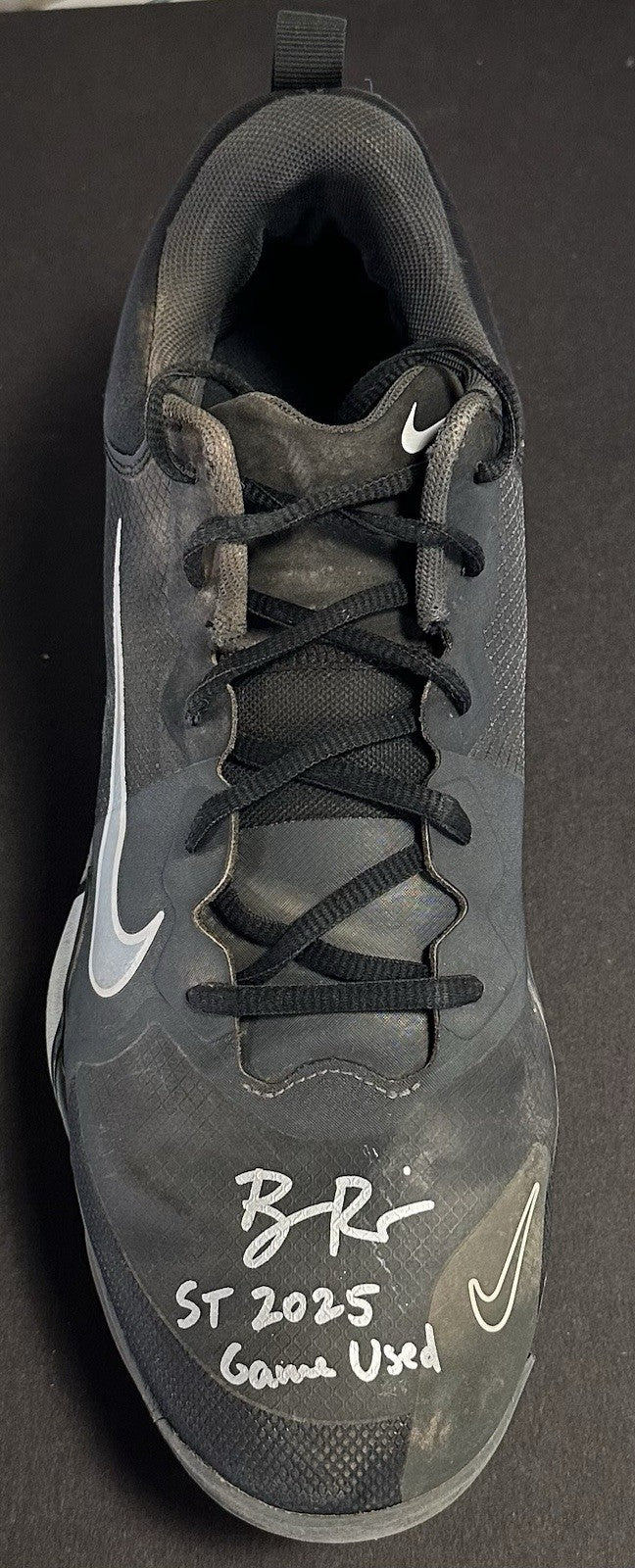 Ben Rice Signed Game Used Nike Trout Cleats Pair 2025 Auto Steiner COA Sz 12