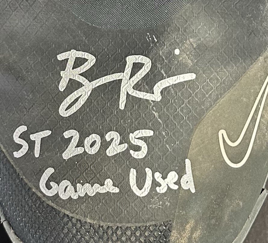 Ben Rice Signed Game Used Nike Trout Cleats Pair 2025 Auto Steiner COA Sz 12