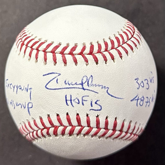 Randy Johnson Signed Official MLB Baseball Mariners 5 Stat Auto HOF CY Young JSA