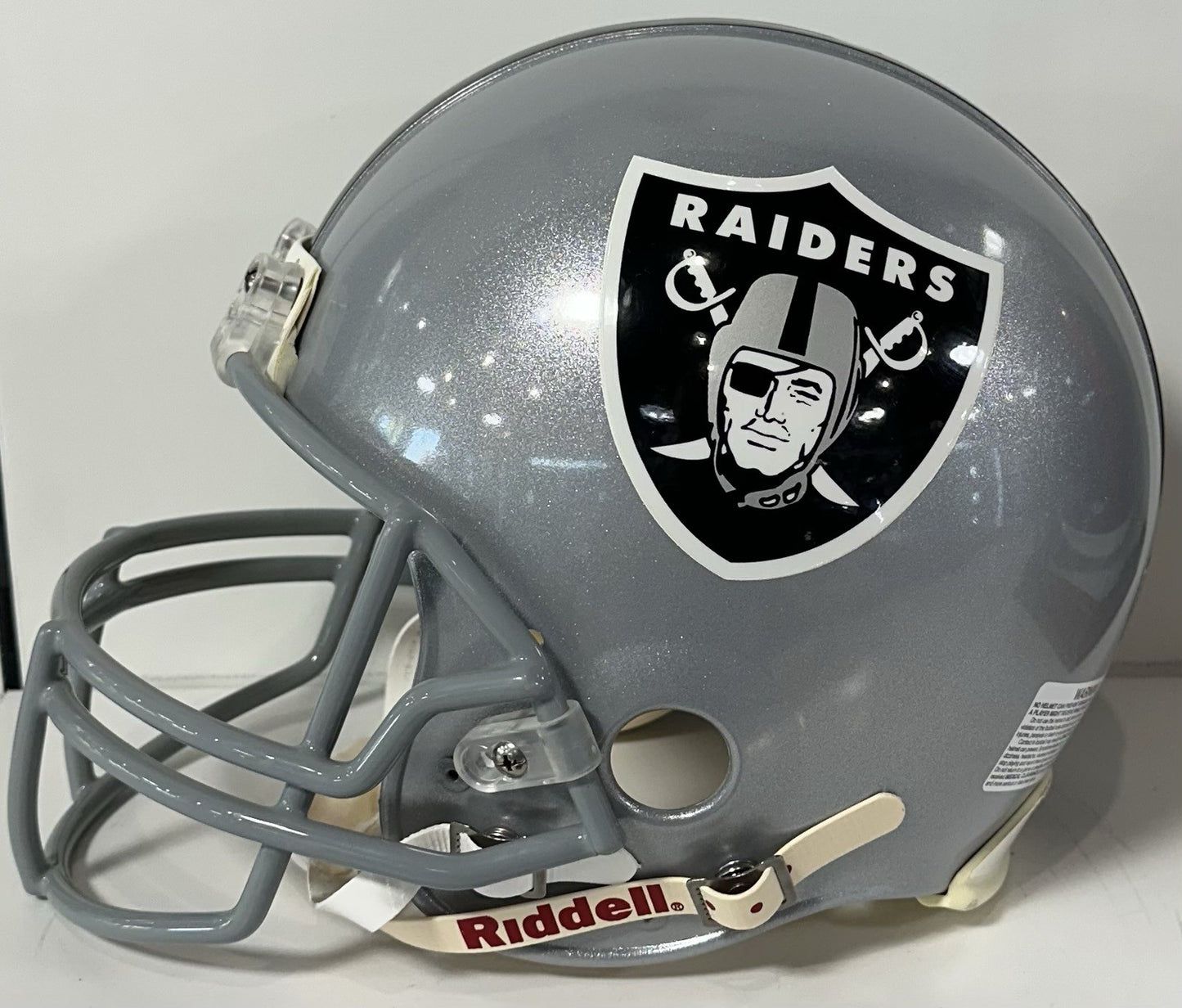 Tim Brown Signed Raiders Pro Line Authentic FS Helmet 4 Stat Auto Radtke COA HOF