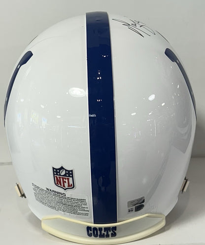 Marvin Harrison Signed Colts Pro Line Authentic FS Helmet HOF 16 Auto Fanatics