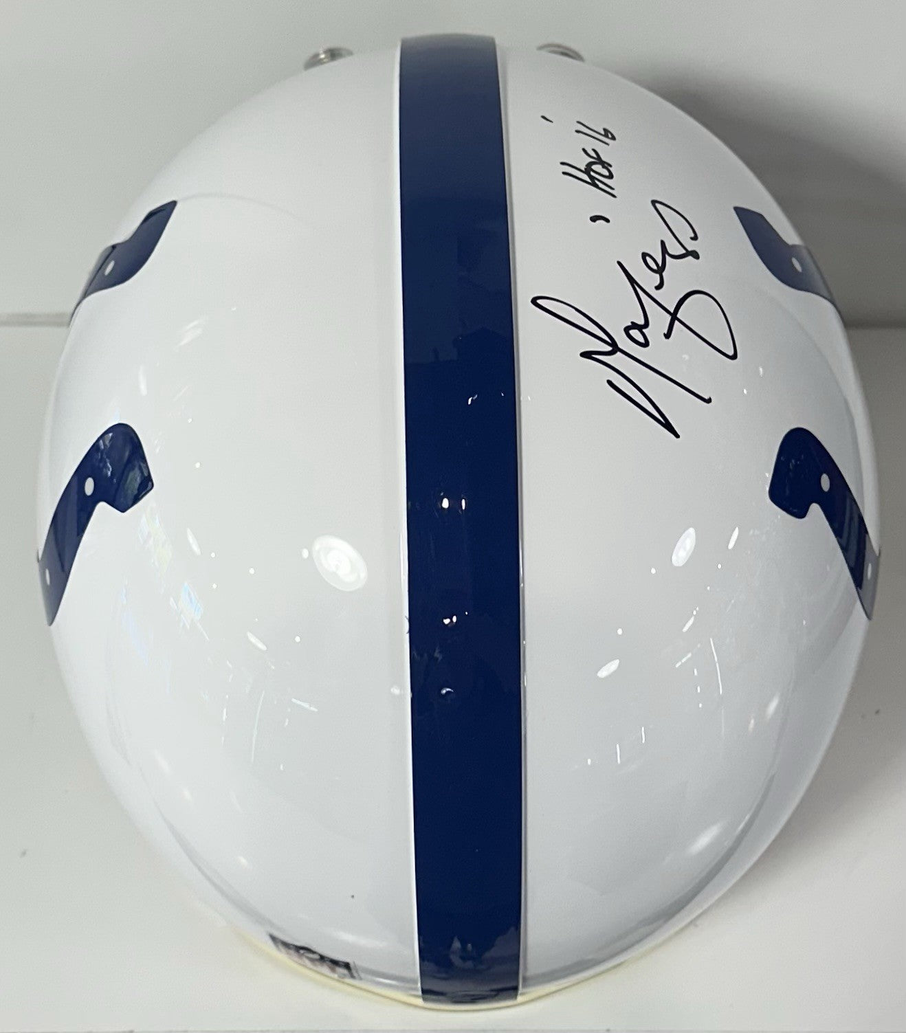 Marvin Harrison Signed Colts Pro Line Authentic FS Helmet HOF 16 Auto Fanatics