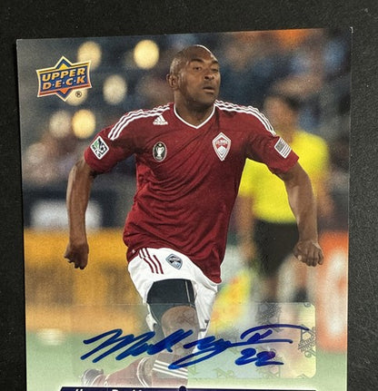2011 Upper Deck World Of Sports MLS  Marvell Wynne 218 Mint Auto Colorado Rapids