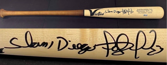 Fernando Tatis Jr Padres Signed Victus Game Bat Slam Diego Auto Fanatics & MLB