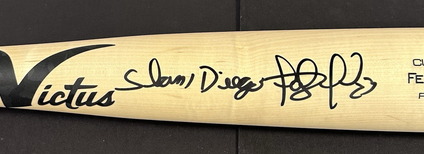 Fernando Tatis Jr Padres Signed Victus Game Bat Slam Diego Auto Fanatics & MLB