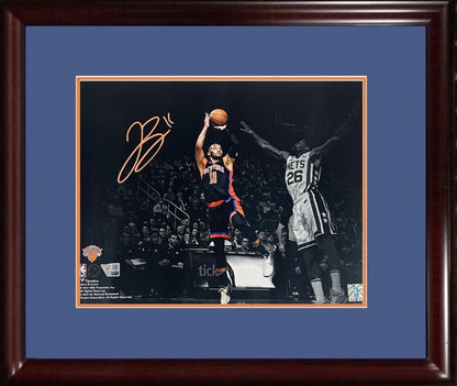 Jalen Brunson Signed 11x14 Spotlight Photo Framed NY Knicks Mint Auto Fanatics