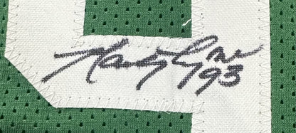 NY Sack Exchange Multi Signed Jets Jersey Klecko Gastineau Lyons Salaam Auto JSA