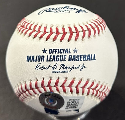 Kodai Senga Mets Dual Signed Kanji + English Official MLB Baseball Mets Auto BAS