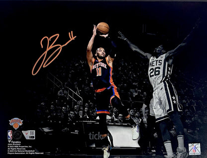 Jalen Brunson Signed 11x14 Framed Spotlight Photo NY Knicks Mint Auto Fanatics