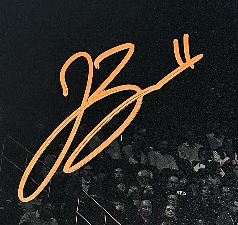 Jalen Brunson Signed 11x14 Framed Spotlight Photo NY Knicks Mint Auto Fanatics