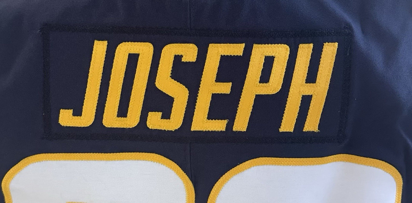 Linval Joseph 2021 Game Used Nike On Field Alternate LA Chargers Jersey Patch