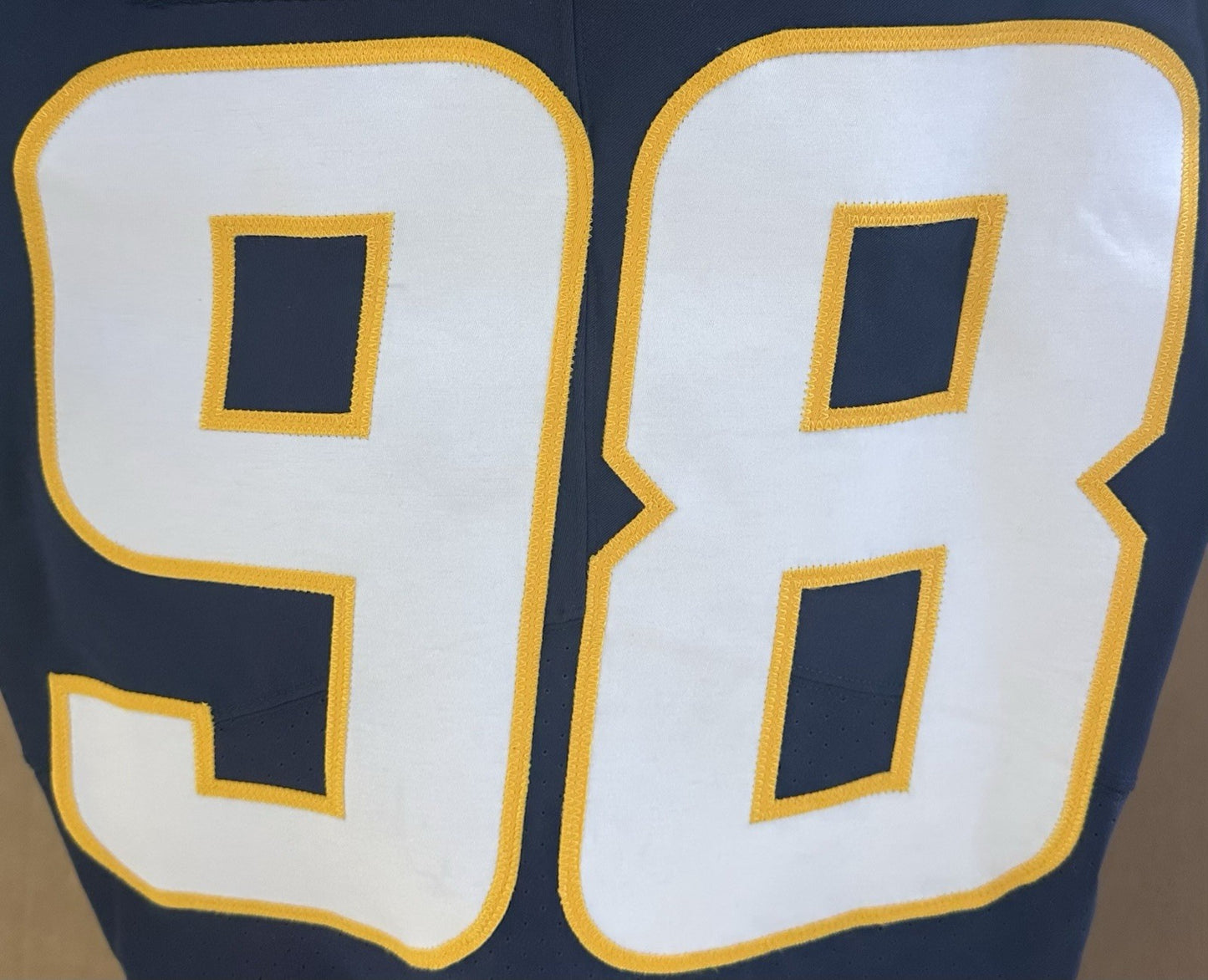Linval Joseph 2021 Game Used Nike On Field Alternate LA Chargers Jersey Patch