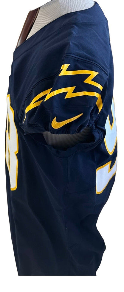 Linval Joseph 2021 Game Used Nike On Field Alternate LA Chargers Jersey Patch
