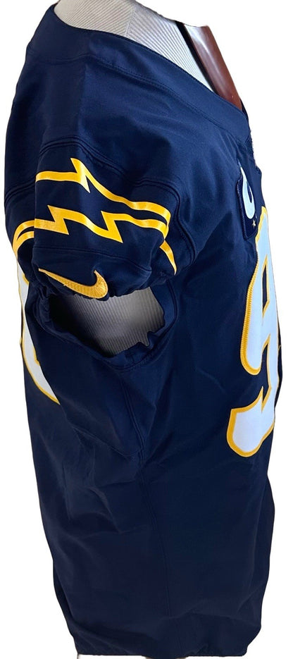 Linval Joseph 2021 Game Used Nike On Field Alternate LA Chargers Jersey Patch