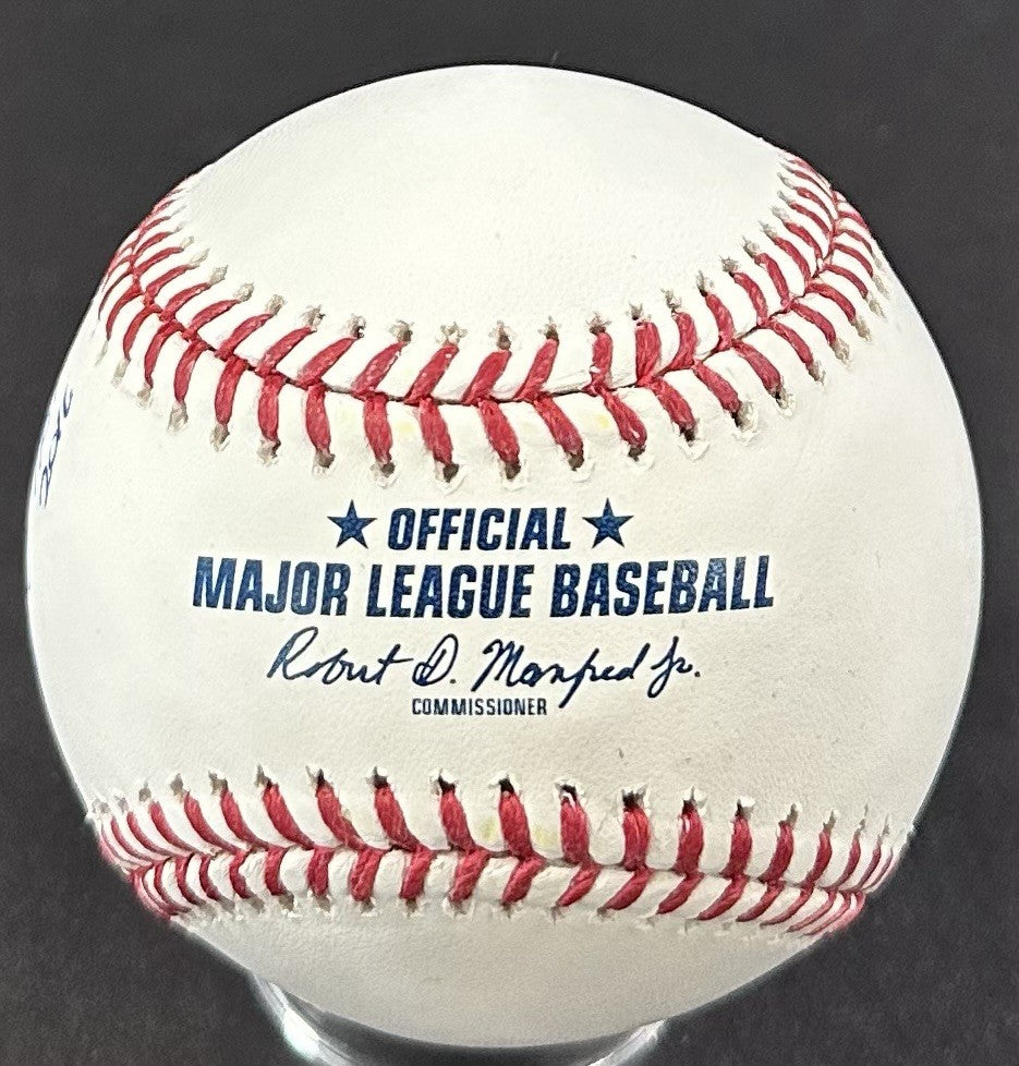 Mike Piazza Signed MLB HOF Logo Baseball HOF 2016 Autograph Mets Fanatics COA