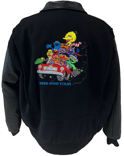 Sesame Street 1999-2000 Tour Sample Game Premium Leather Jacket New Size XL Rare