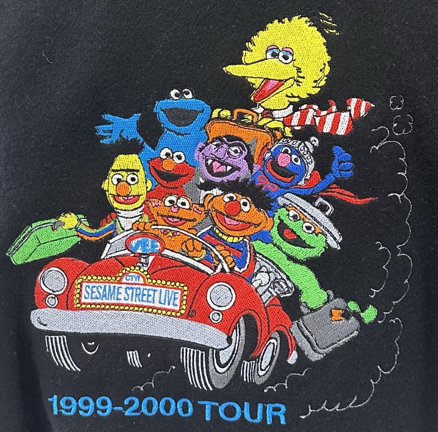 Sesame Street 1999-2000 Tour Sample Game Premium Leather Jacket New Size XL Rare