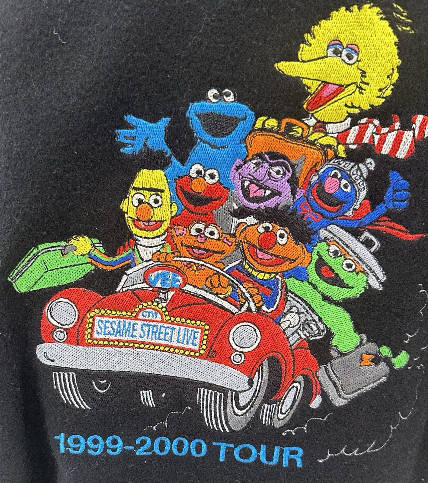 Sesame Street 1999-2000 Tour Sample Game Premium Leather Jacket New Size XL Rare