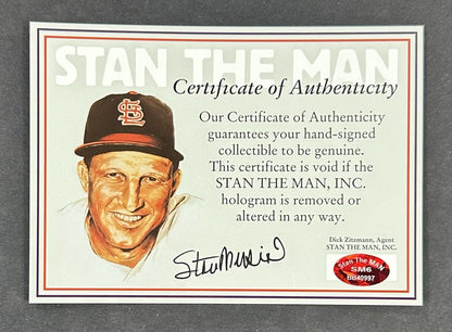 Stan Musial Signed 16x20 Framed Photo 1962 ASG JFK HOF Auto Cardinals SM6 Holo