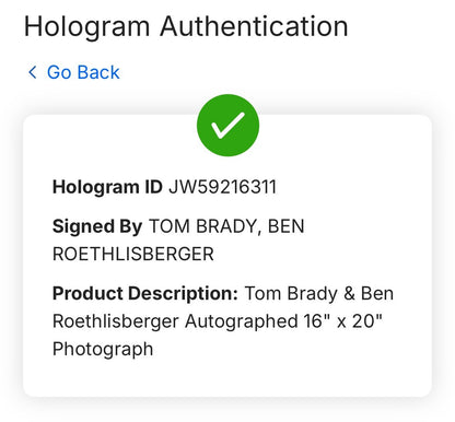 Tom Brady Ben Roethlisberger Signed 16x20 Framed Photo Autograph Fanatics COA