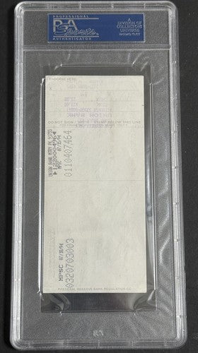 CURT FLOOD SIGNED Personal CHECK 1994 Mint Auto Psa Coa St Louis Cardinals
