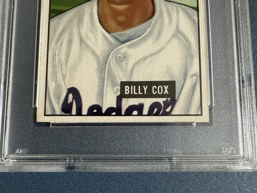1951 Bowman #224 Billy Cox Brooklyn Dodgers Psa 8.5 Mint + Beauty Pop 3 High End