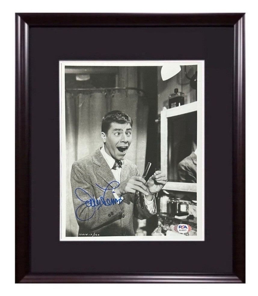 Jerry Lewis Signed 8x10 Framed Photo The Nutty Professor Mint Autograph PSA COA