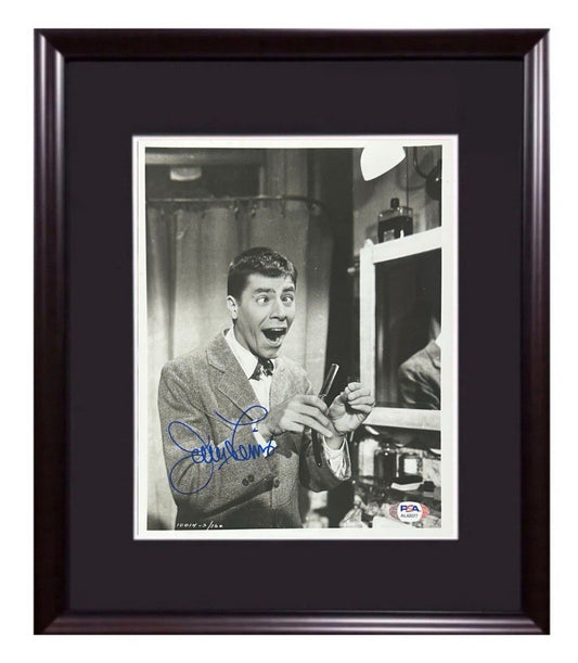 Jerry Lewis Signed 8x10 Framed Photo The Nutty Professor Mint Autograph PSA COA