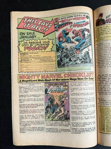 Daredevil #132 Marvel Comics April 1976- Key Book Bullseye 2nd appearance