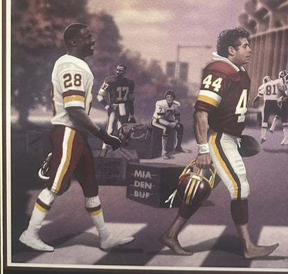 Washington Redskins 16x20 Litho Photo Mohawk Trail Joe Theismann Gibbs Riggins