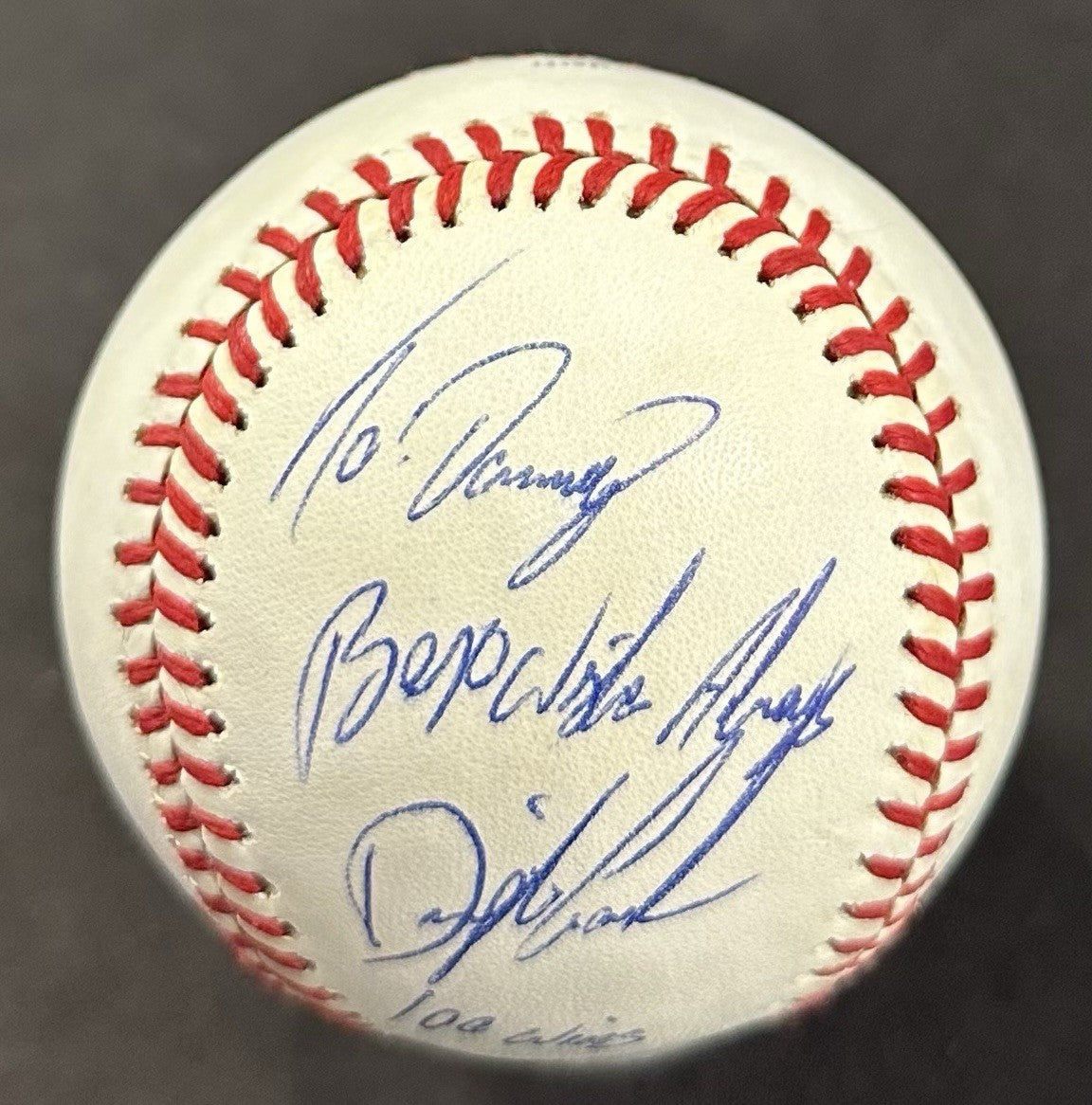 Dwight Gooden Signed 1989 All Star Game Baseball Mets To Danny 100 Wins Auto COA