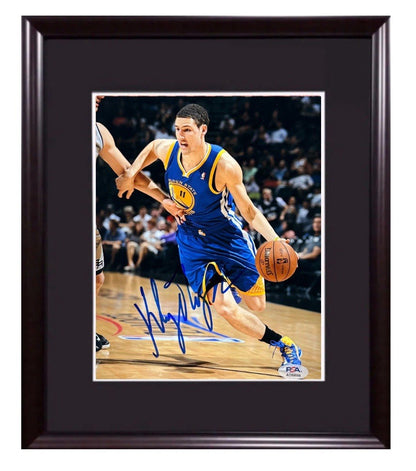Klay Thompson Signed 8x10 Framed Photo GS Warriors Mint Early Auto PSA COA