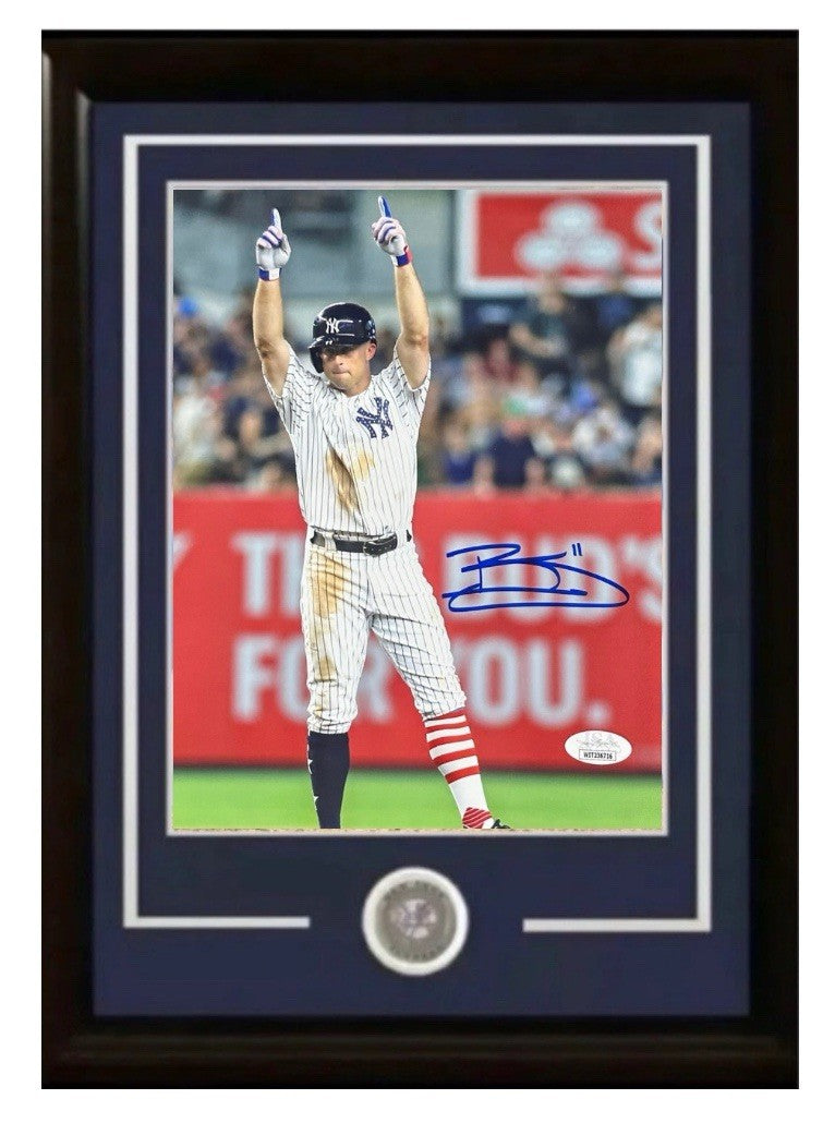 Brett Gardner Signed 8x10 July 4th Photo Framed New York Yankees Autograph JSA