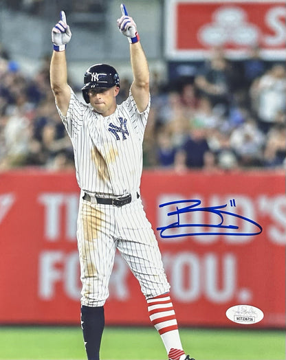 Brett Gardner Signed 8x10 July 4th Photo Framed New York Yankees Autograph JSA