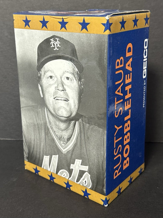 Rusty Staub NY Mets 50th Anniversary Bobblehead Citi Field SGA 5/26/12 Geico NIB