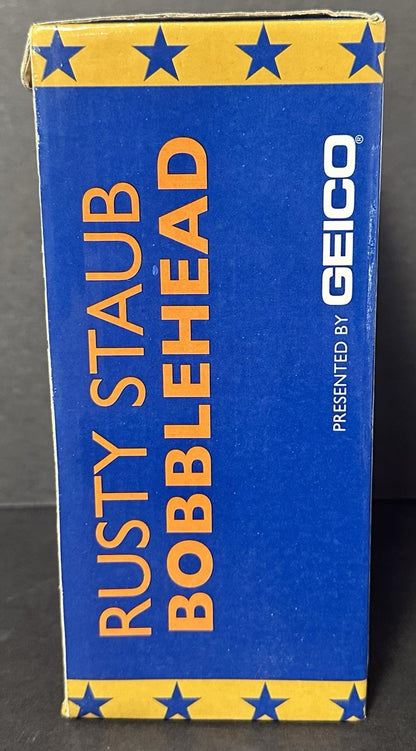 Rusty Staub NY Mets 50th Anniversary Bobblehead Citi Field SGA 5/26/12 Geico NIB