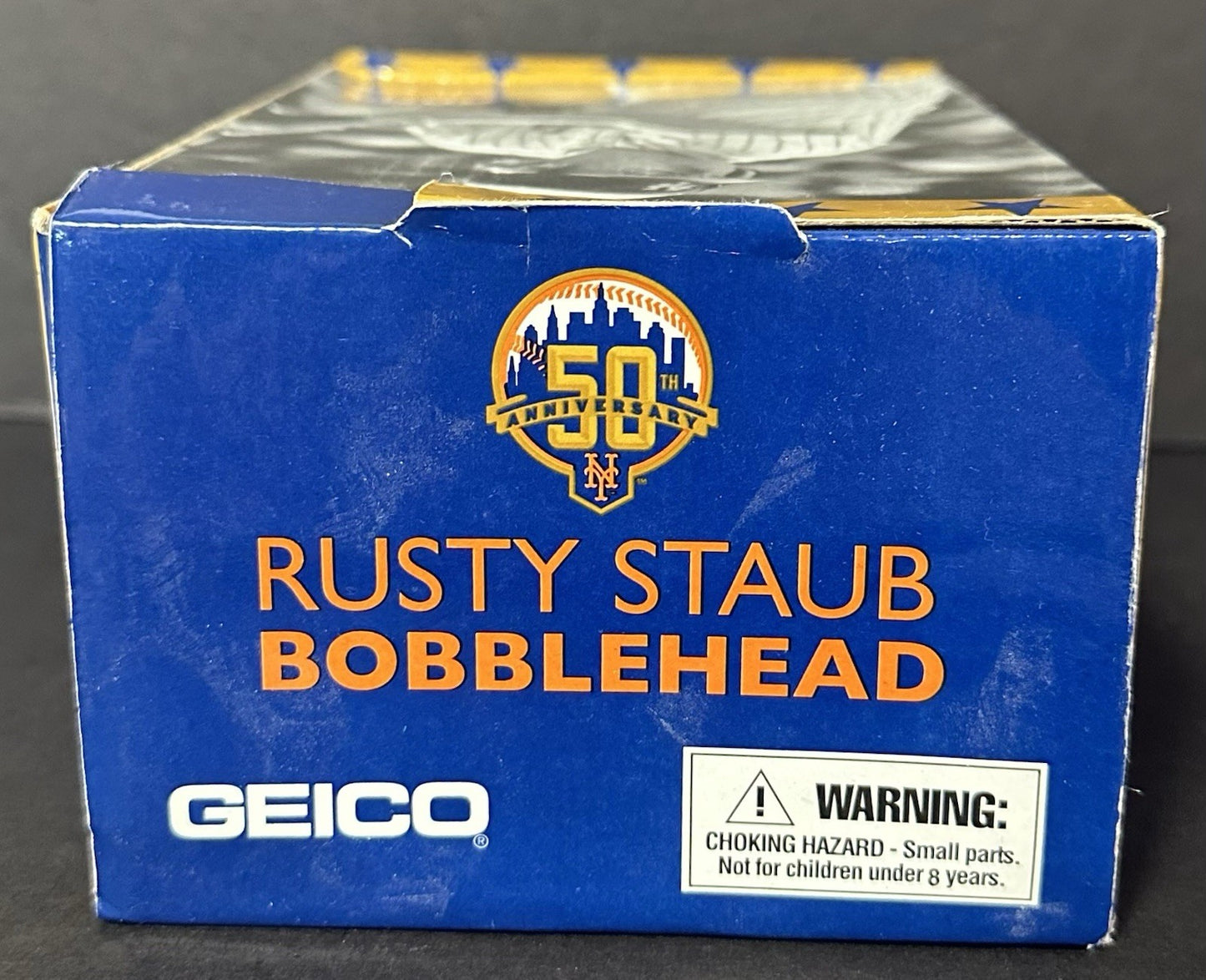 Rusty Staub NY Mets 50th Anniversary Bobblehead Citi Field SGA 5/26/12 Geico NIB