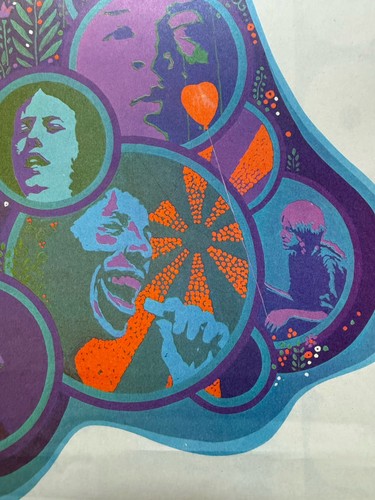 Woodstock Press Release Program 1970’s Original Color Poster Complete Nice