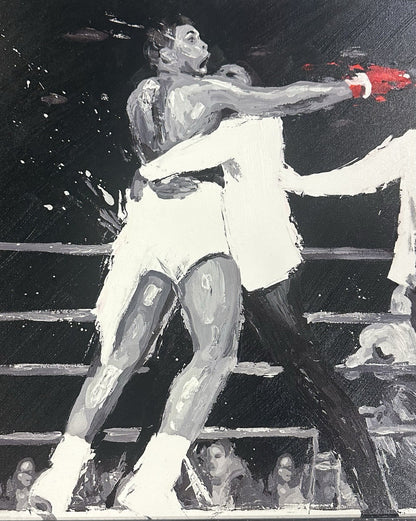 Angelo Dundee Signed 20x24 Framed Muhammad Ali Petruccio Canvas Giclee Auto JSA