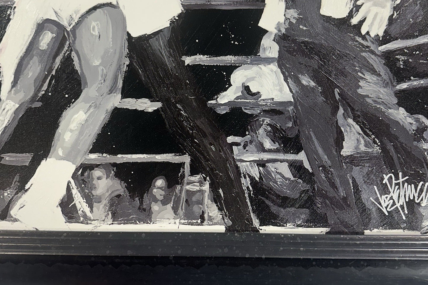 Angelo Dundee Signed 20x24 Framed Muhammad Ali Petruccio Canvas Giclee Auto JSA