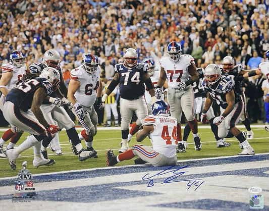 Ahmad Bradshaw Signed 16x20 Framed Photo Giants SB XLVI TD Butt Autograph Jsa