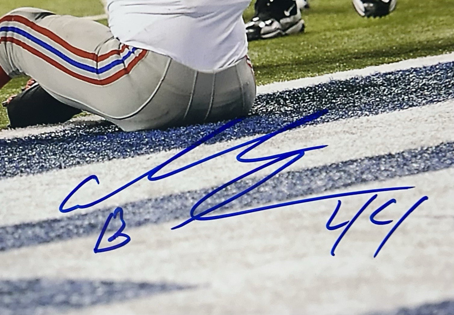 Ahmad Bradshaw Signed 16x20 Framed Photo Giants SB XLVI TD Butt Autograph Jsa