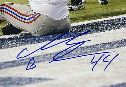 Ahmad Bradshaw Signed 16x20 Framed Photo Giants SB XLVI TD Butt Autograph Jsa